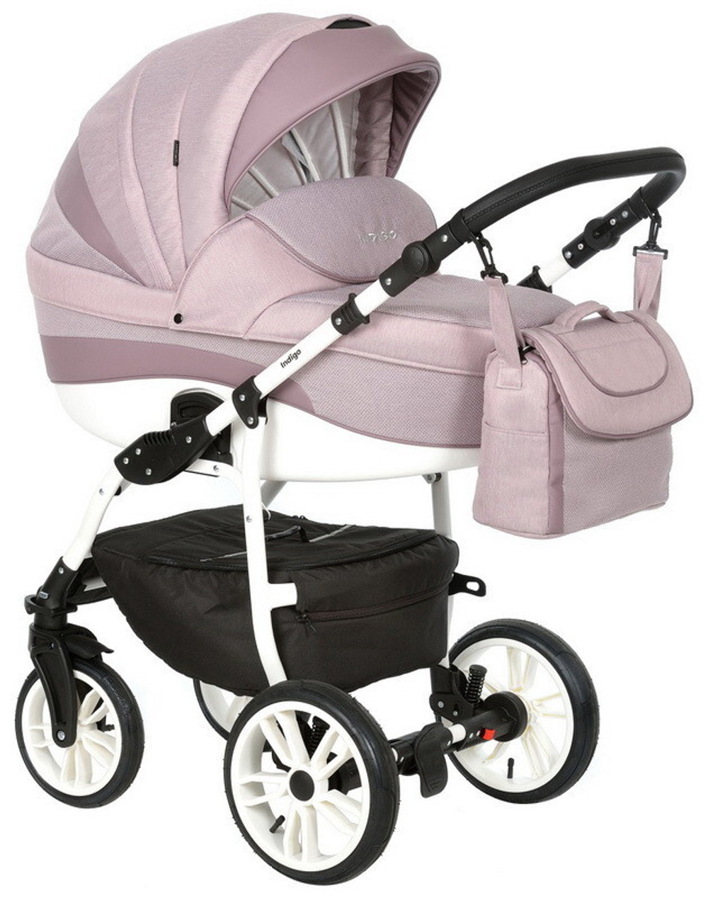 Детская коляска Indigo Indigo New 2 в 1 In04 темная пудра