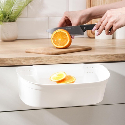 Органайзер для мусора подвесной IDEA, 31×18×9.5 см, пластик, белый