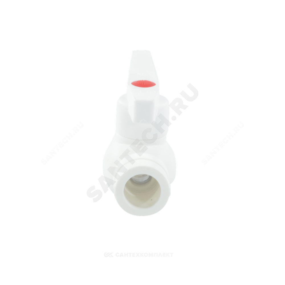 Кран шаровой PP-R белый Дн 32 внутренняя пайка OPTIMA VALFEX VALF 10145032