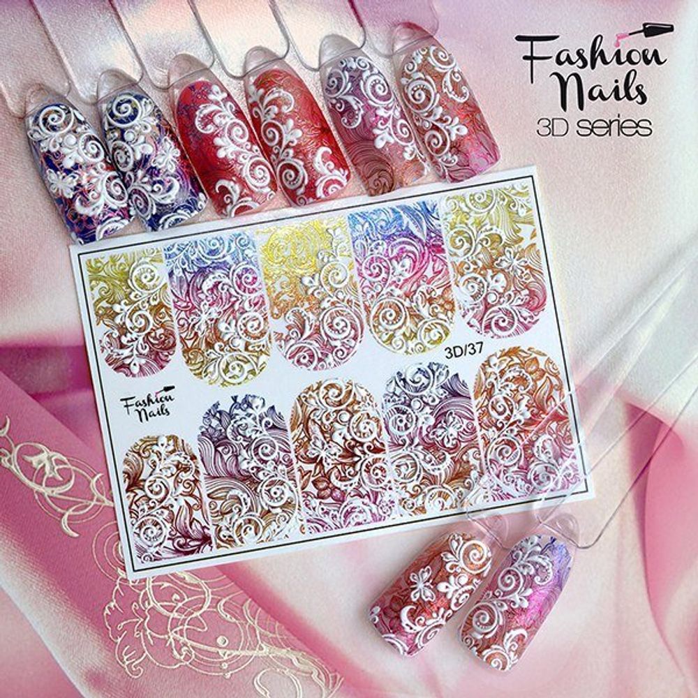 Слайдер-дизайн Fashion Nails Серия 3D № 37