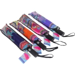 Зонт женский полуавтомат «Фиора», микс 6 цветов, 8 спиц, d-100см, длина в слож. виде 30см