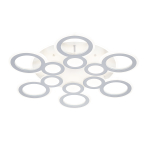 Потолочный светодиодный светильник 94Вт, 8657Лм, 3000-6000К, Ra>80, изменение цветовой температуры, металл/акрил, белый