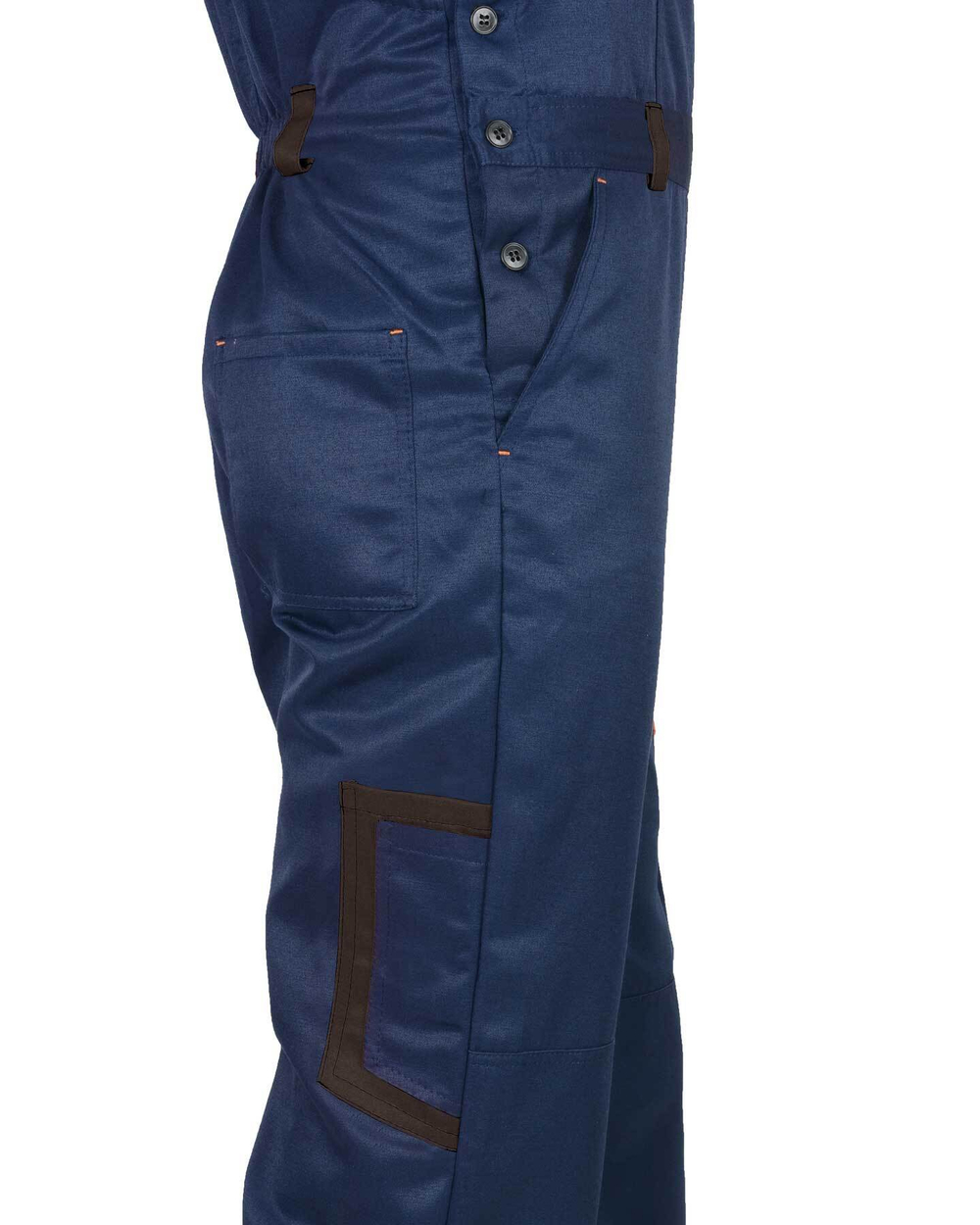 Костюм  куртка, полукомбинезон  темно-синий с черным с СОП 25мм