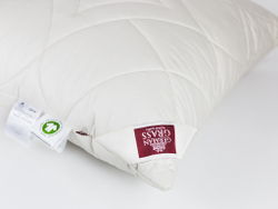 Подушка 68x68 German Grass Organic Linen Grass фрагмент