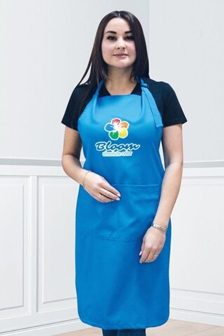 Bloom Фартук мастера ткань, голубой