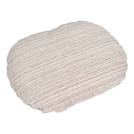 Оттоманка BLISS серый, экокожа, шенилл