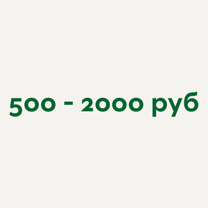 500-2000 рублей