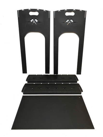 Разборный мангал трапеция люкс (3мм)