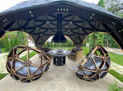 Дровяной гриль-стол Elbrus Grill Гималаи 1200 (диаметр стола 1820 мм)