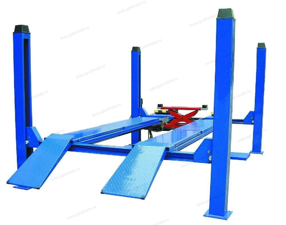 Электрогидравлический платформенный 4-х стоечный подъемник RLP4-4.5WA