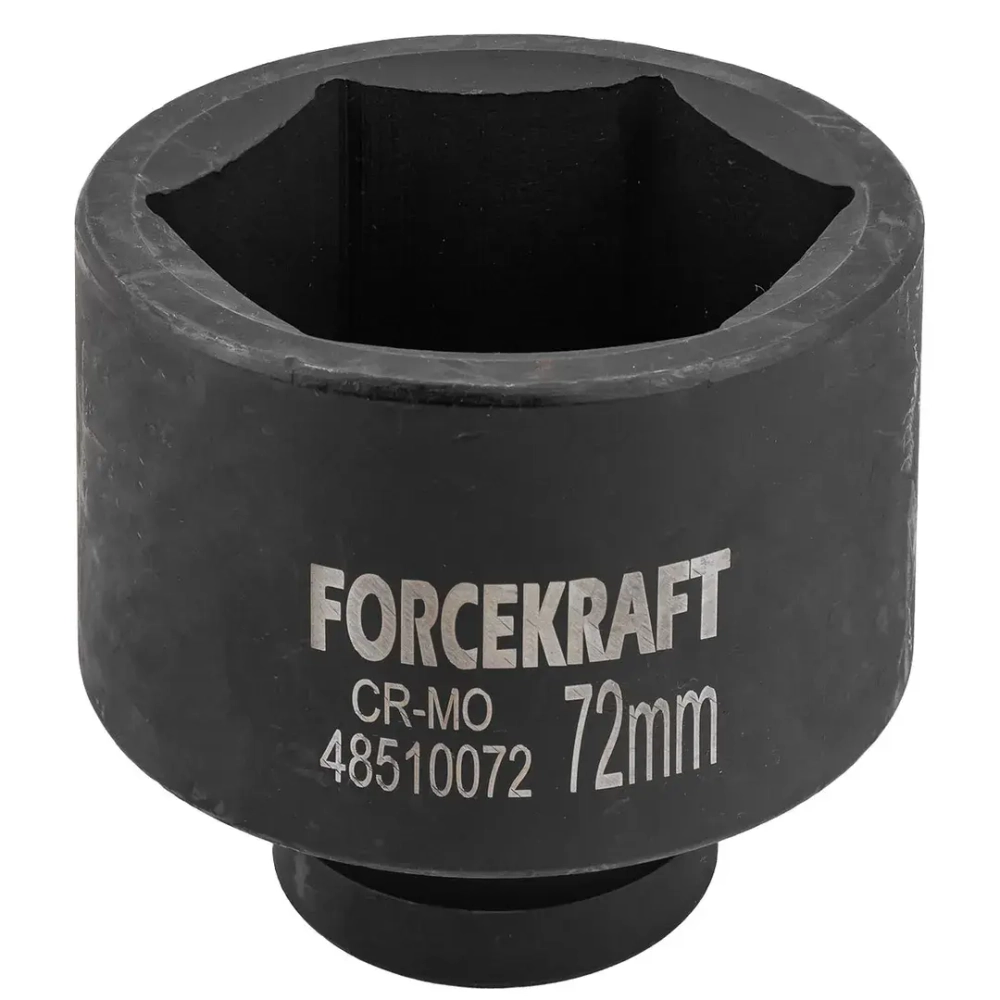 Головка ударная глубокая 1'', 72мм (6гр) FORCEKRAFT FK-48510072