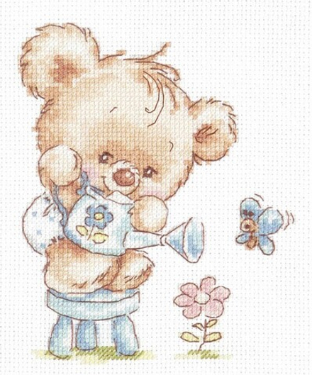 Набор для вышивания "Мой цветочек !", 12 x 14 см (Россия)