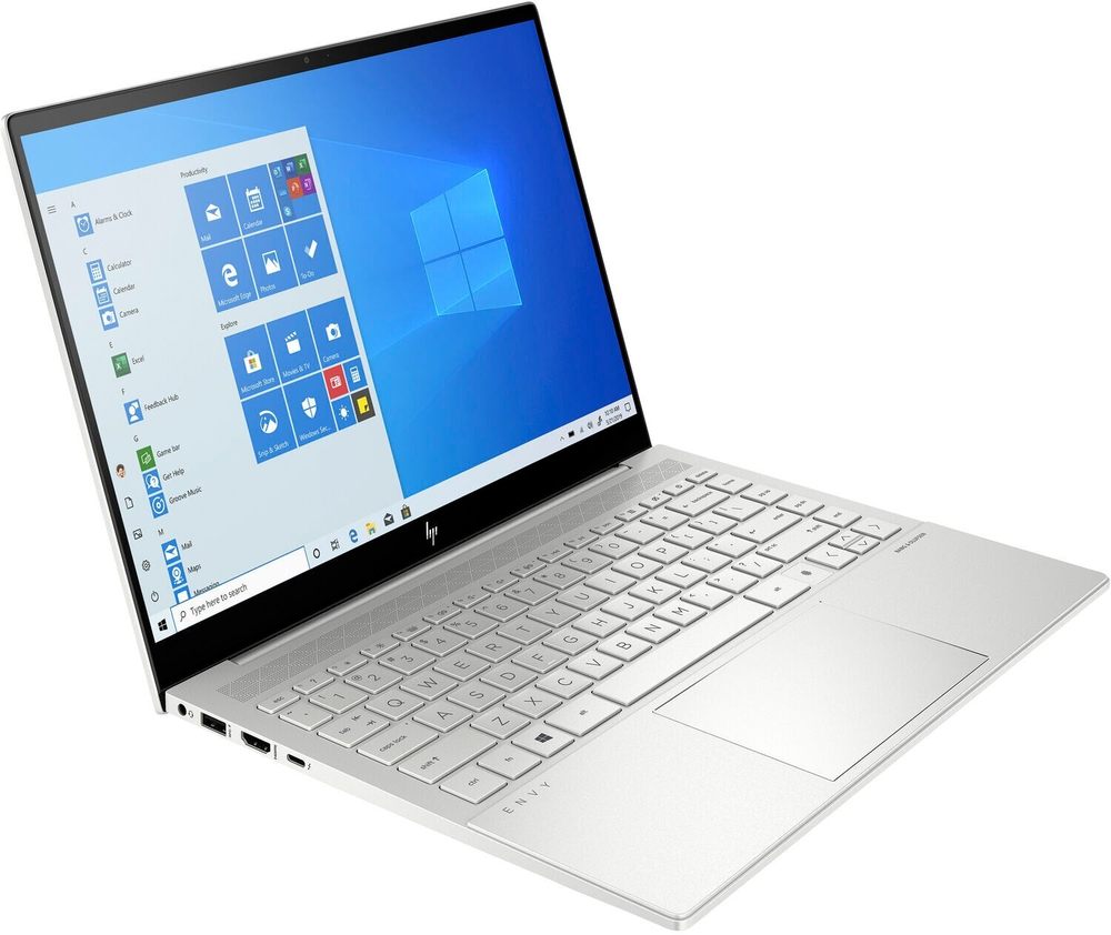 Ноутбук HP Envy 14-eb0006ur (3B3L1EA) 14;(1920x1080)IPS/ i5-1135G7(2.4ГГц)/ 16Гб/ 1Тб SSD/ GeForce GTX 1650 Ti 4Гб/ нет DVD/ Win10 / Серебристый