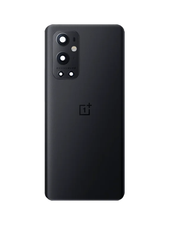 Задняя крышка для OnePlus 9 Pro черная (Stellar black) со стеклом камеры