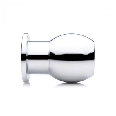 Малый анальный расширитель Small Abyss 1.5 Inch Hollow Anal Dilator - 6,1 см. (Цвет: серебристый)