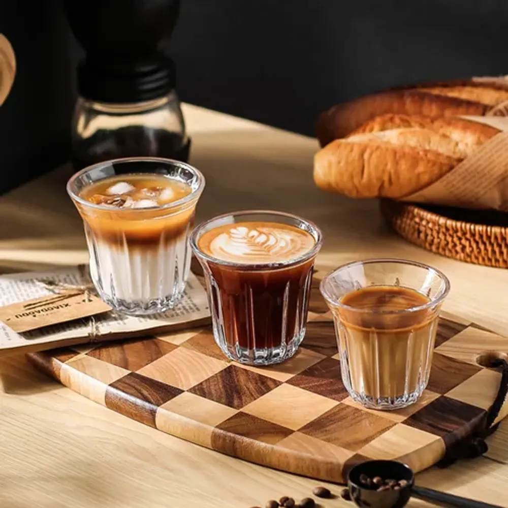 Чашка 170 мл кофейная без ручки ZINC Barista d 8,3 см h8 см стекло P.L. Barbossa [1]