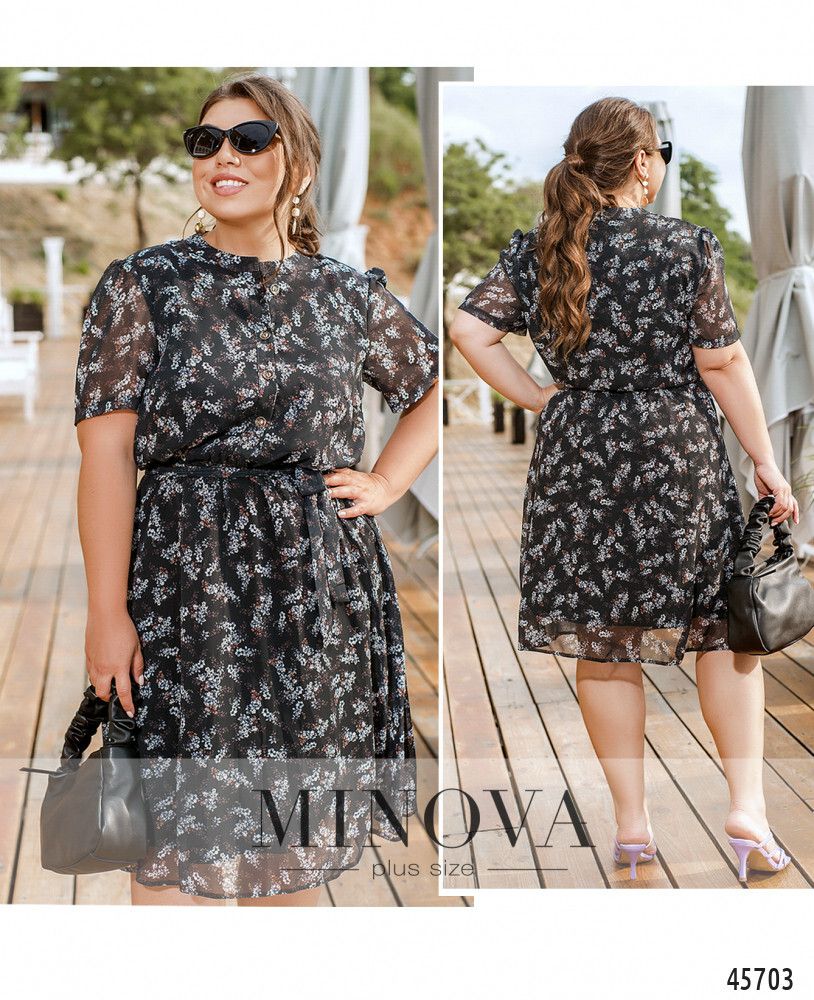 Платье 0161-черный Minova