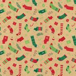 Бумага упаковочная новогодняя "Christmas Kraft", 70х100 см, 10 дизайнов ассорти, ЗОЛОТАЯ СКАЗКА, 592053, 1шт