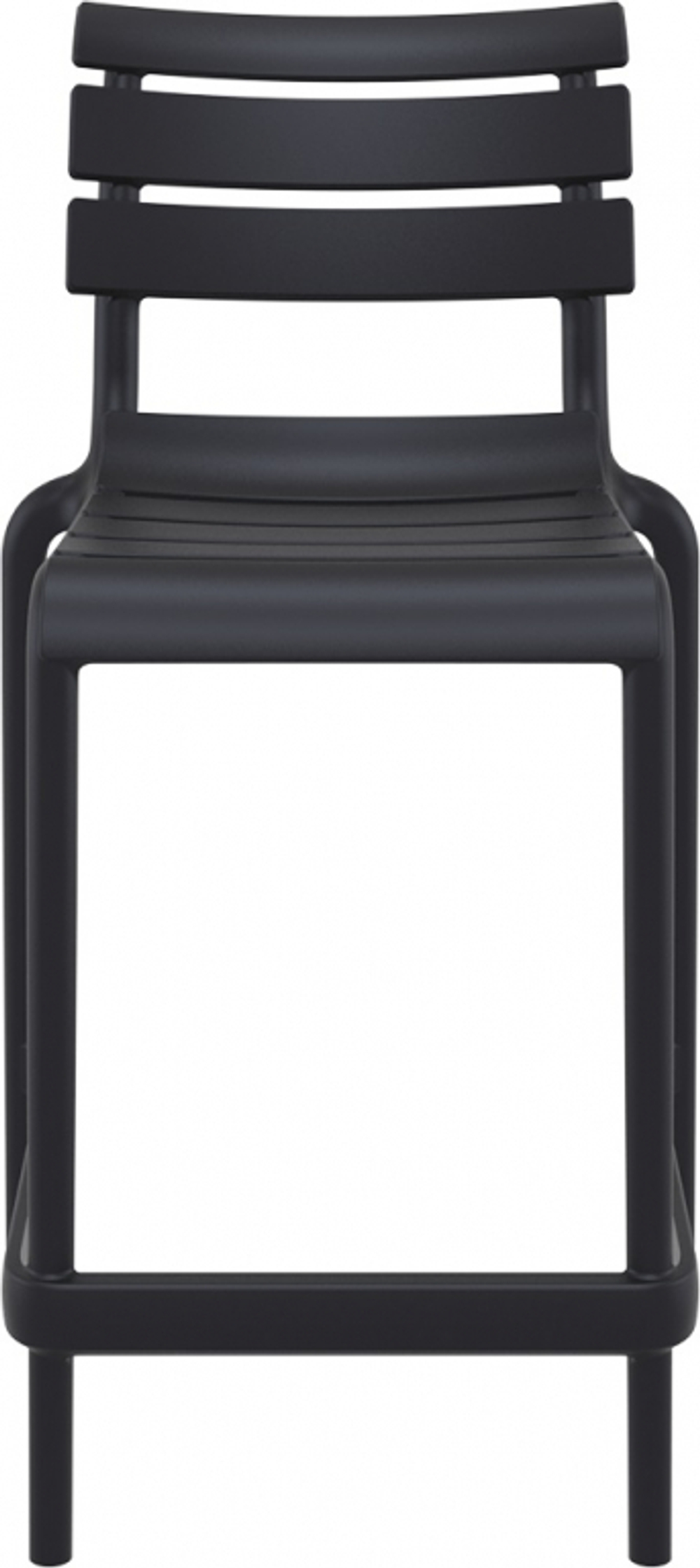 Стул пластиковый полубарный Siesta Contract Helen Bar 65, черный