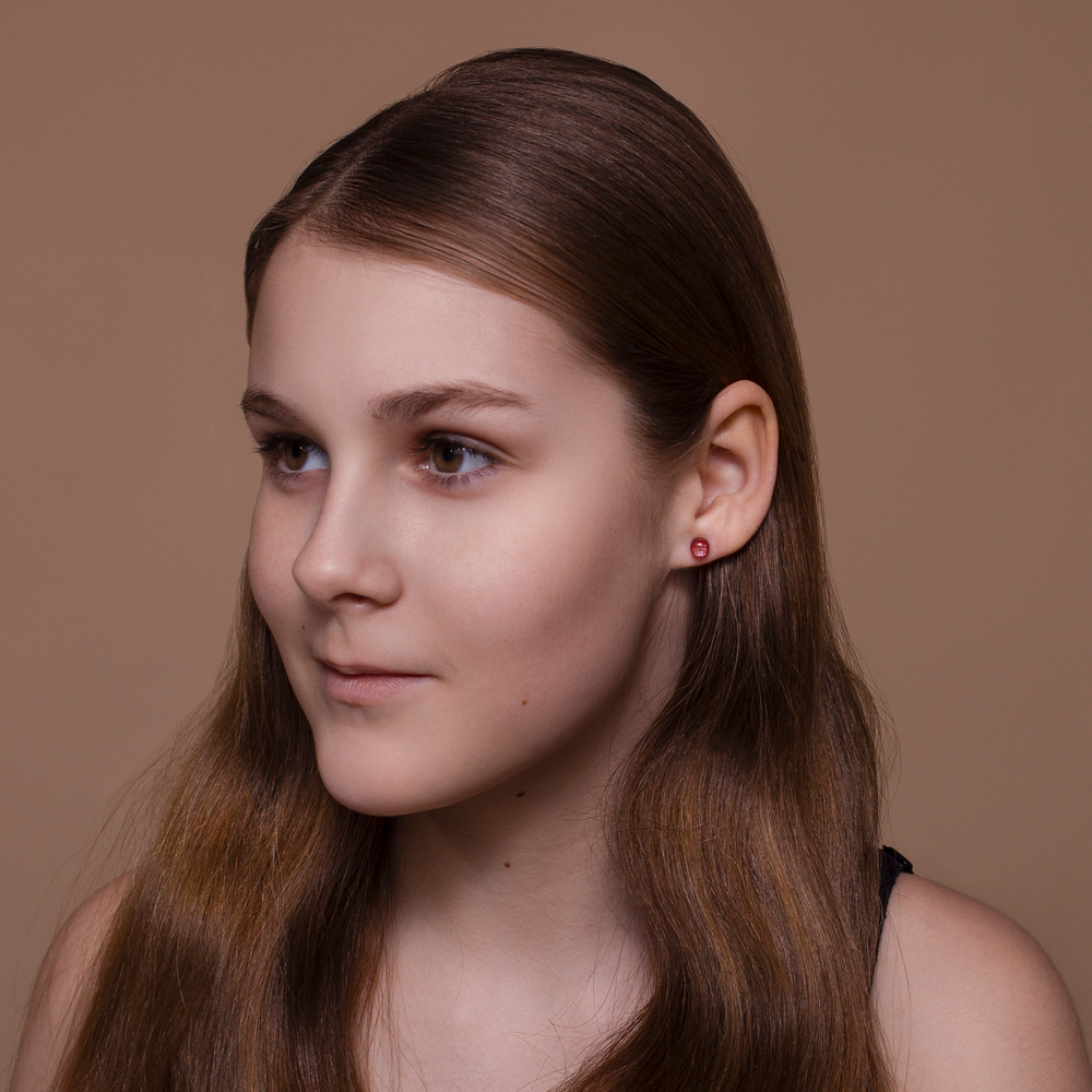 Серьги - Круг 0,6 см - Малыши