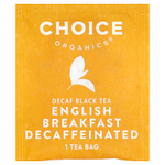 Choice Organic Teas, черный чай, «английский завтрак», без кофеина, 16 чайных пакетиков, 32 г (1,12 унции)