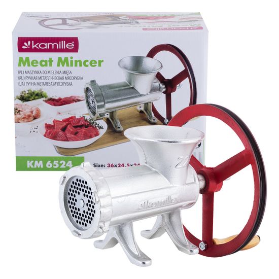 Мясорубка ручная чугунная Kamille KM-6524