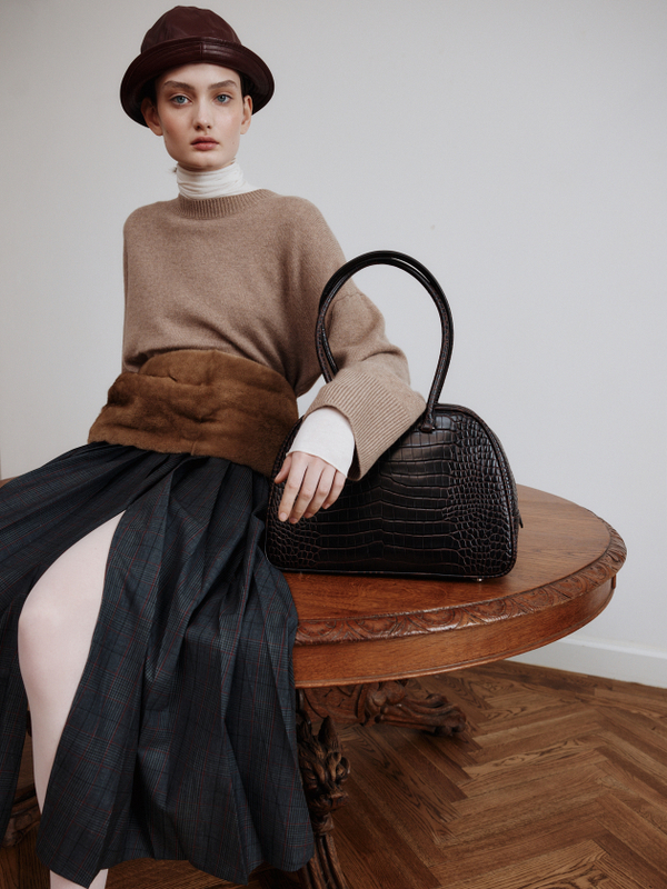 Сумка TREVI шоколадного цвета