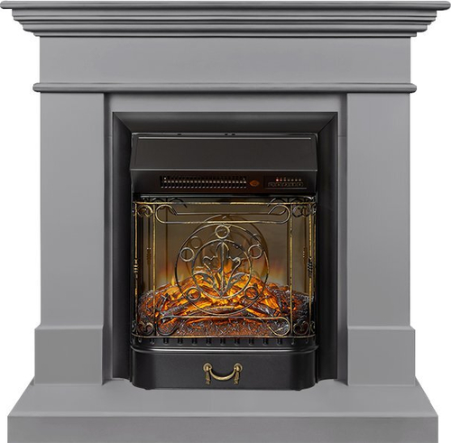 Каминокомплект California STD CRM (Разборный) - Санд грей с очагом Majestic FX M Black RC