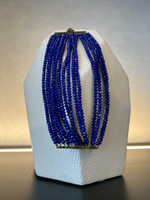 Браслет из бронзы и фиолетового ювелирного стекла