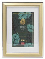 Фоторамка пластик 15х21 см Мираж белое золото