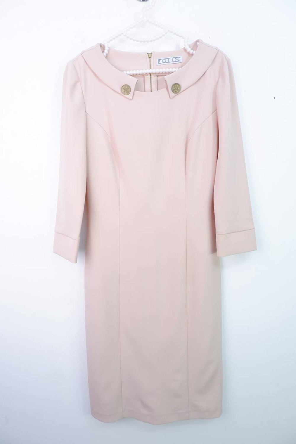 Платье Polin пудрового цвета, визуально на 42 размер