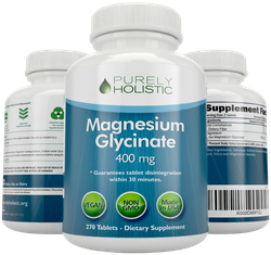 Purely Holistic Magnesium Glycinate 400mg 270 tab , Магний Глицинат