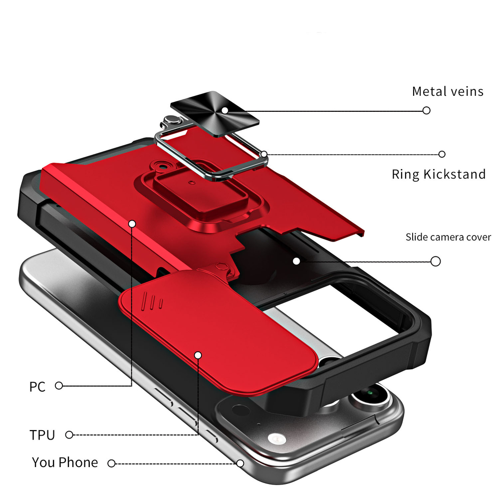 Противоударный чехол Сard Reader Case для iPhone 17 Pro
