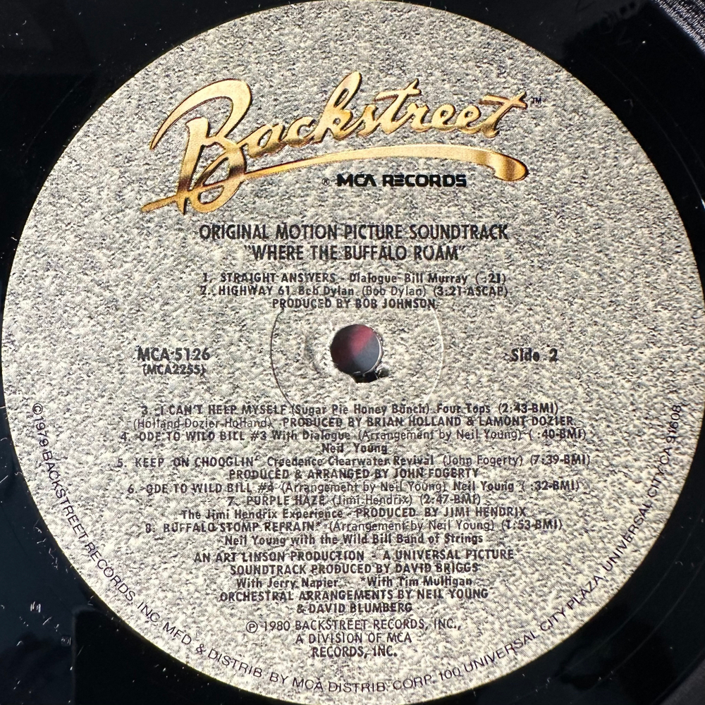 Where The Buffalo Roam - The Original Movie Soundtrack (США 1980г.)