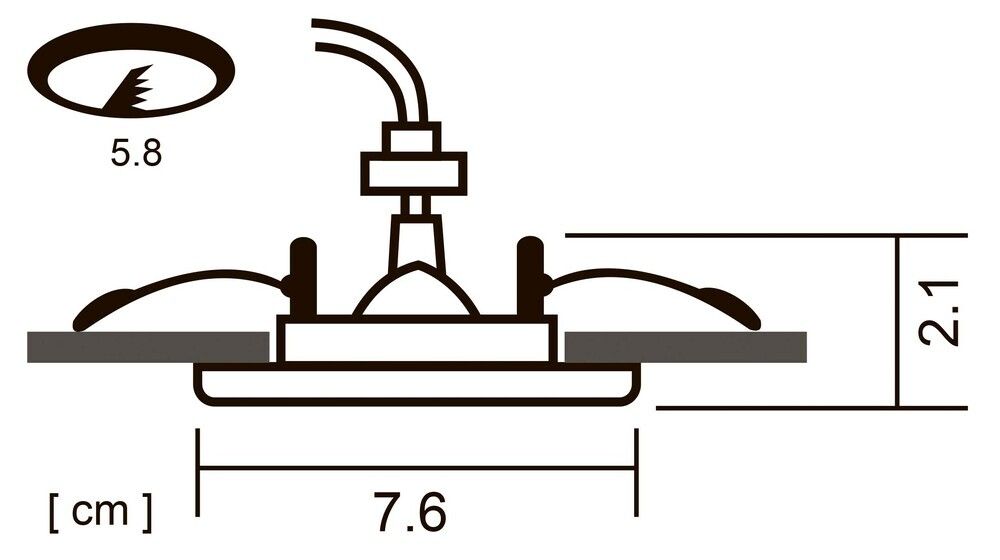 Точечный встраиваемый светильник Arte Lamp PRAKTISCH
