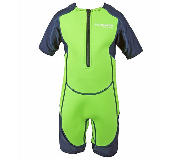 Детский гидрокостюм FanDiver Junior короткий 2 мм зеленый