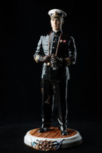 Статуэтка. Фарфор. Солдат. Трибуц Владимир Филиппович - Русский флотоводец. Россия