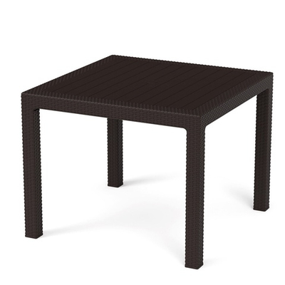 Стол "Ротанг-плюс" 940*940*740мм (мокко)