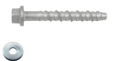 Анкер для бетона с шестигранной головкой с воротником 8х75 органическое покрытие + Шайба D 10 увел.