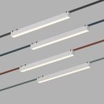 DK5577-WH Cветильник для трека-ремня Belty, серия Linear, со светодиодом, L642*W40*H45мм, 48V DC, 24W, RA90, 120°, 3000K, IP20, белый, алюминий