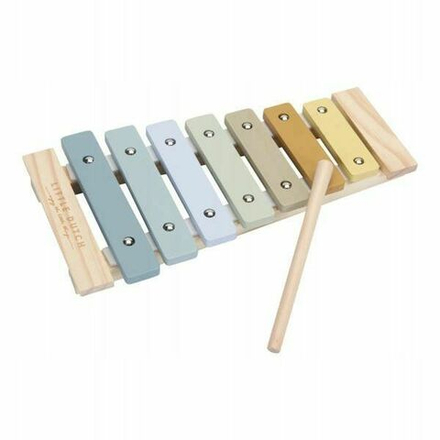 Игровой набор Little Dutch Wooden Xylophone - Деревянный ксилофон голубой LD4410