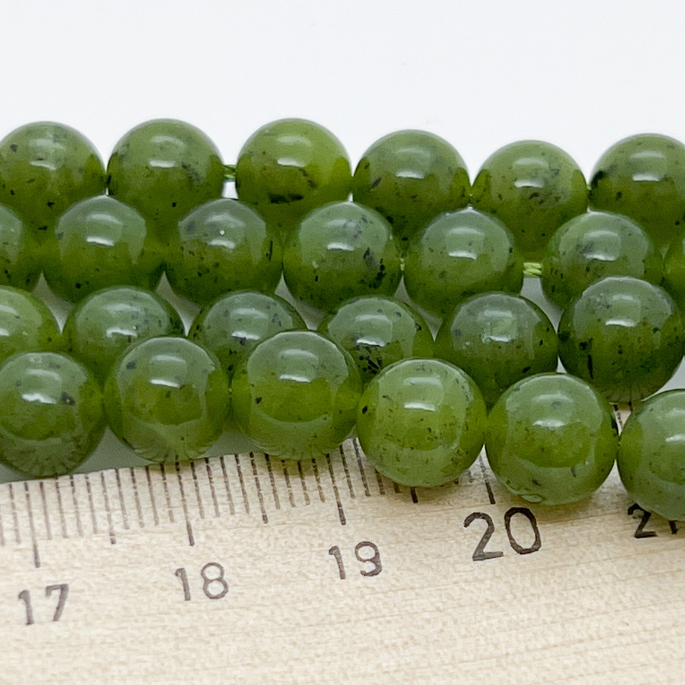 Серпентин, диаметр 8,5-8,6 мм, цена за 11 шт (1/4 нити)