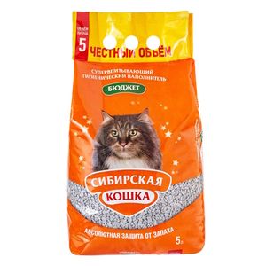 Наполнитель для кошачьего туалета, Сибирская Кошка "Бюджет"