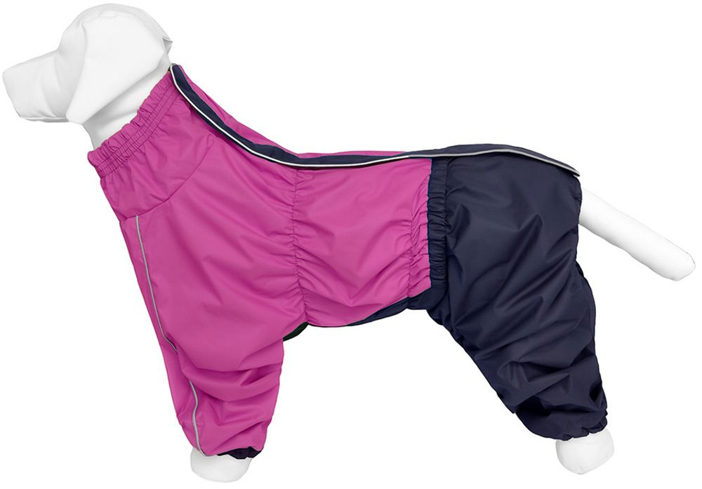 Yami-Yami Дождевик для собак породы немецкая овчарка, полиэстер, фуксия, 67-69/50-100/56-90 см