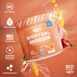 Изотоник Biosteel Hydration Mix Персик-Манго, 140 г, 20 порций
