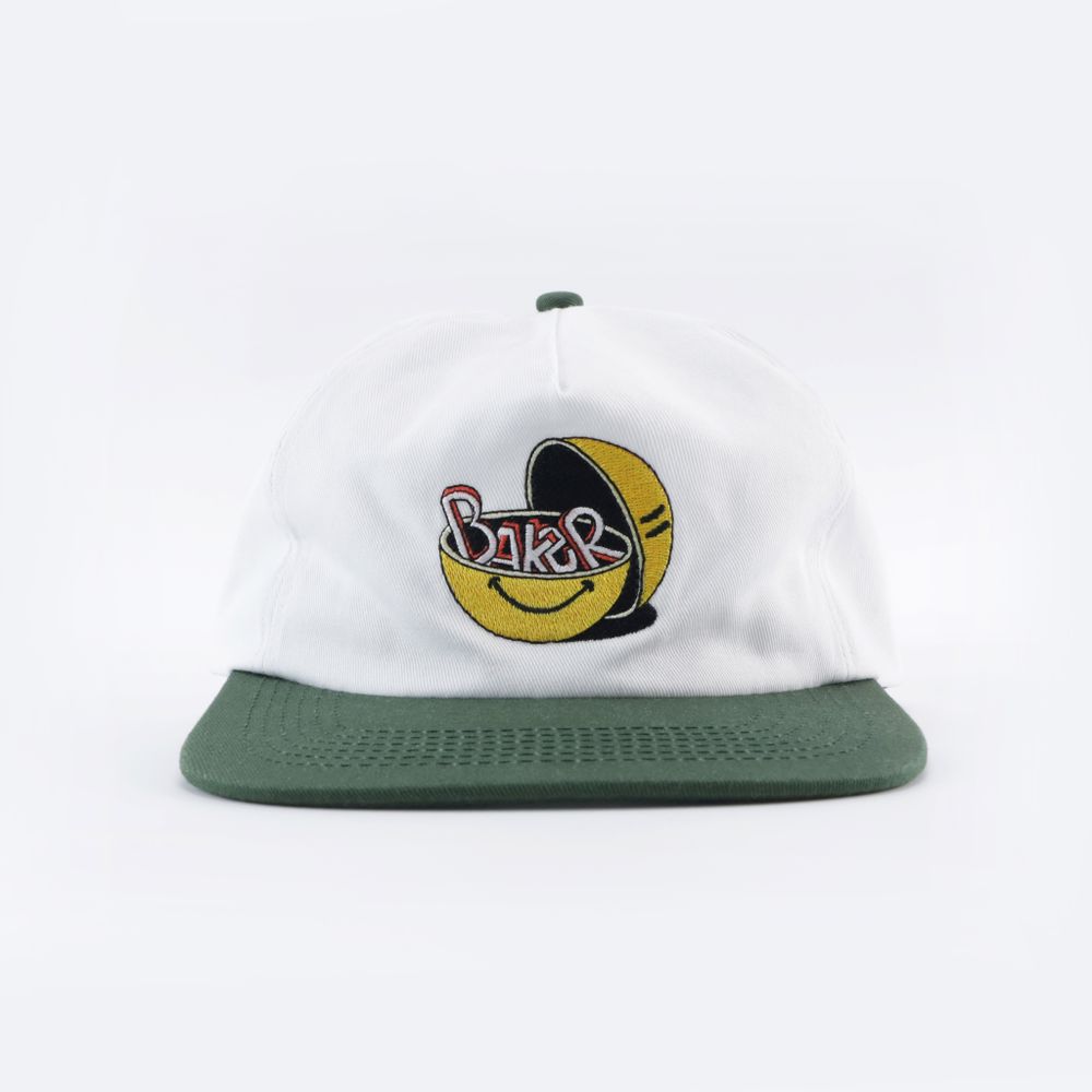 Кепка Baker Happy Meal Snapback (white/green)