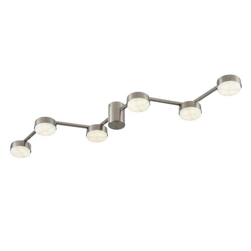 8116/6C COMFI LN26 250 никель, металл Люстра потолочная LED GX53 6*7W 220V SANATA