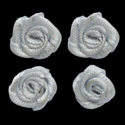 К-9082 Цветок пришивной 1,1см, цв.серебристо-серый