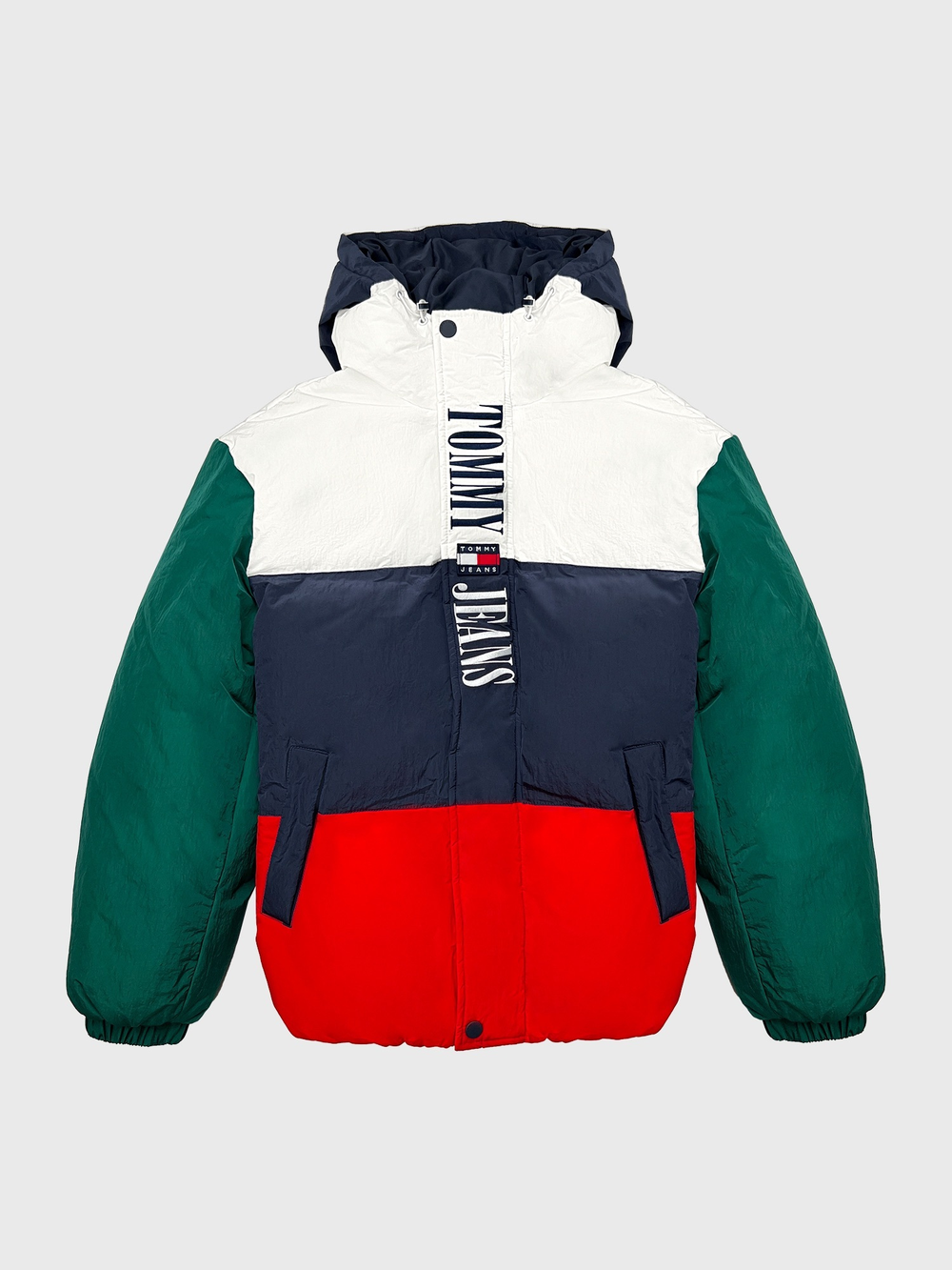 Пуховик Tommy Jeans Retro Colorblock White/multi