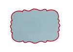 Набор плейсматов Bitossi Home Smerlo Light Blue/Red Rim, 33 x 48 см (2 шт.)